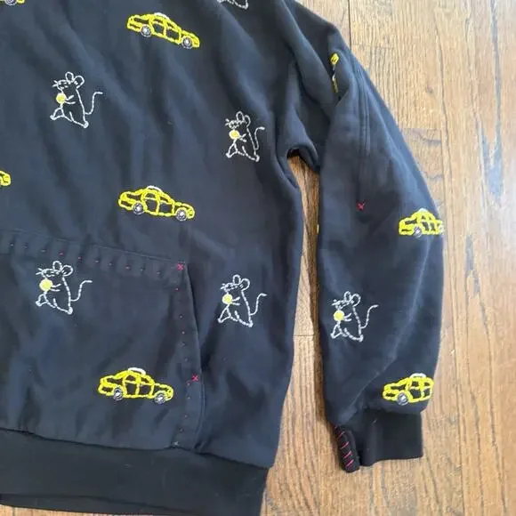 ONE432 HOODIE 33 Rat Race Hand Stich Handmade Streetwear Size Large 1908 - Picture 6 of 13